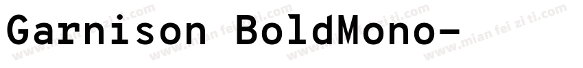 Garnison BoldMono字体转换